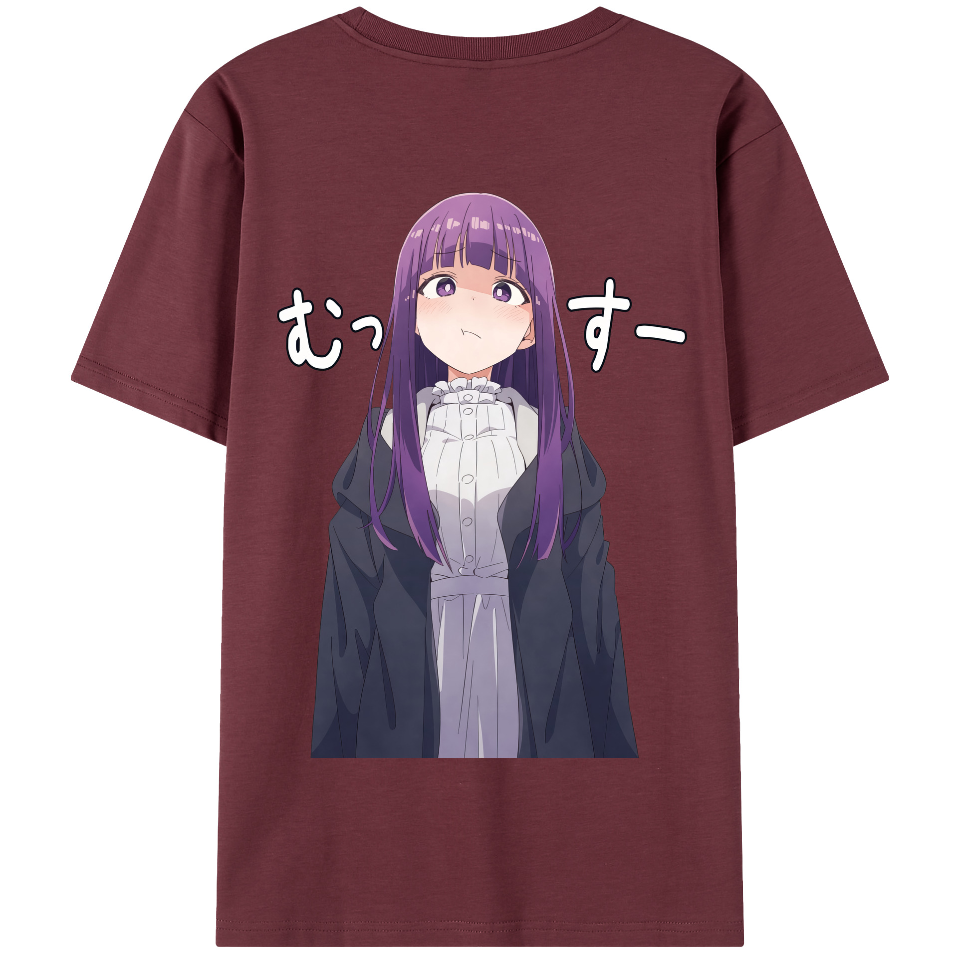 （画像用） 葬送のフリーレン Frieren 綿100％半袖Tシャツ（背面プリント）